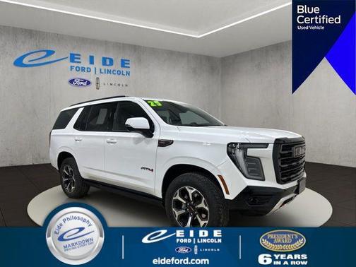 Summit White 2025 GMC Yukon 4WD AT4 Ultimate