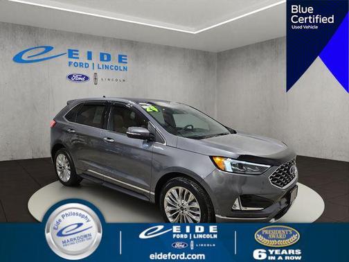 Carbonized Gray Metallic 2024 Ford Edge Titanium