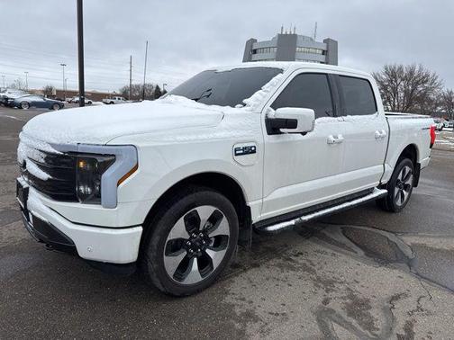 Star White Metallic Tri-Coat 2024 Ford F-150 Lightning Platinum