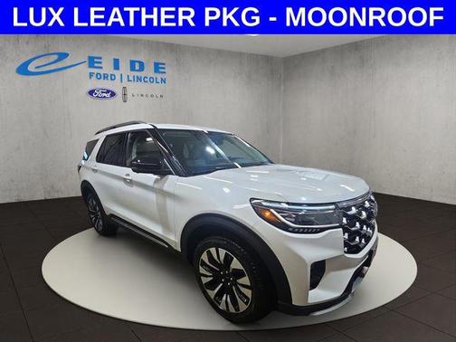 White 2026 Ford Explorer Platinum