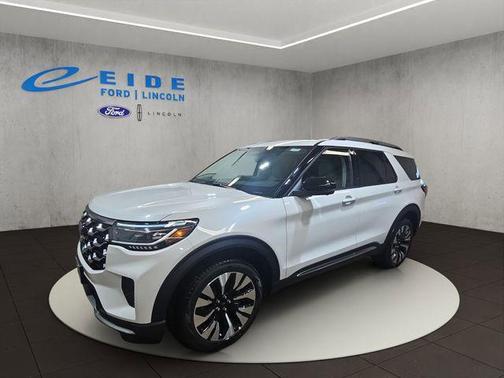 White 2026 Ford Explorer Platinum