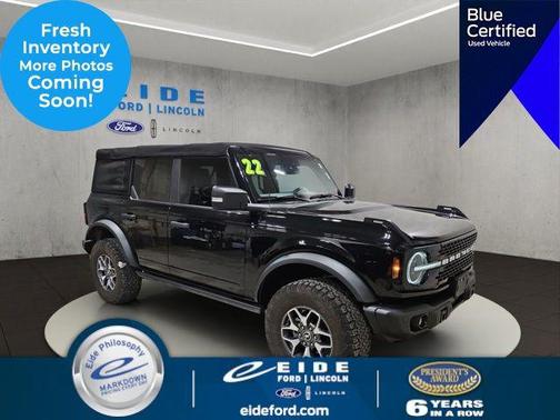 Shadow Black 2022 Ford Bronco Badlands