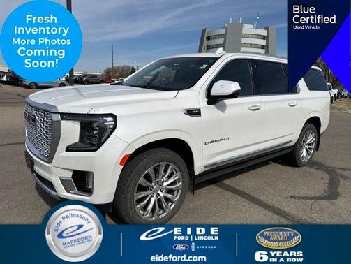 White Frost Tricoat 2022 GMC Yukon XL Denali