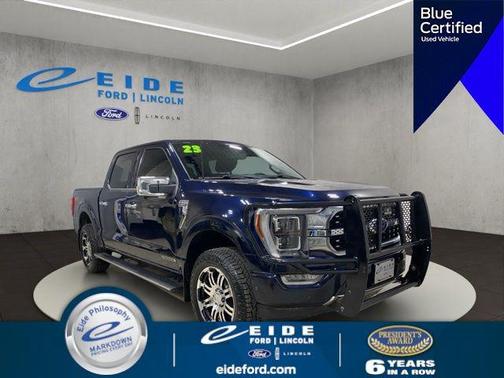 Antimatter Blue Metallic 2023 Ford F-150 Platinum
