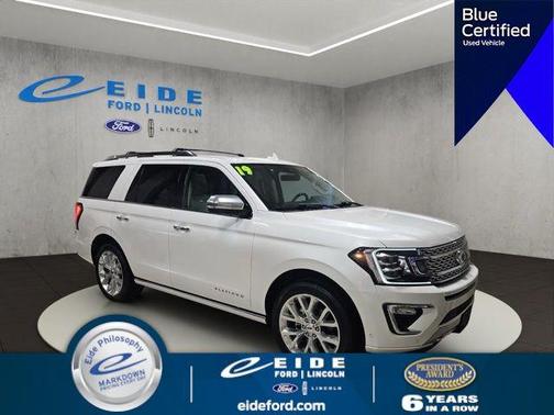 White Platinum Metallic Tri-Coat 2019 Ford Expedition Platinum
