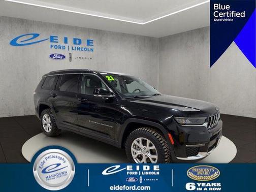 Diamond Black Crystal Pearlcoat 2021 Jeep Grand Cherokee L Limited