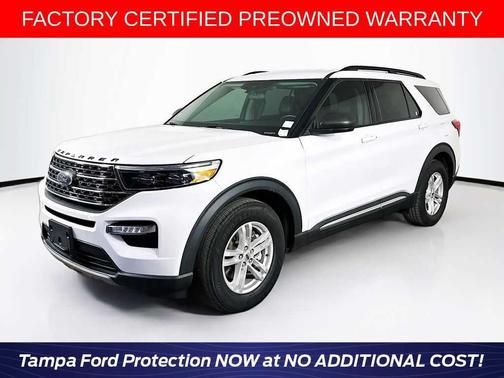 Oxford White 2023 Ford Explorer XLT