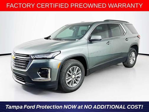 Silver Sage Metallic 2023 Chevrolet Traverse LT Leather