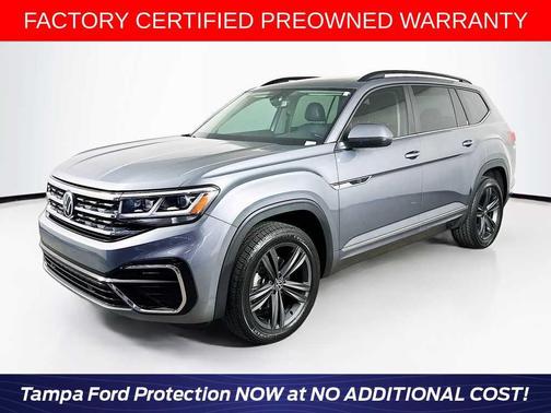 Platinum Gray Metallic 2021 Volkswagen Atlas 3.6L SE w/Technology
