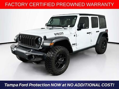 Bright White Clearcoat 2024 Jeep Wrangler Willys