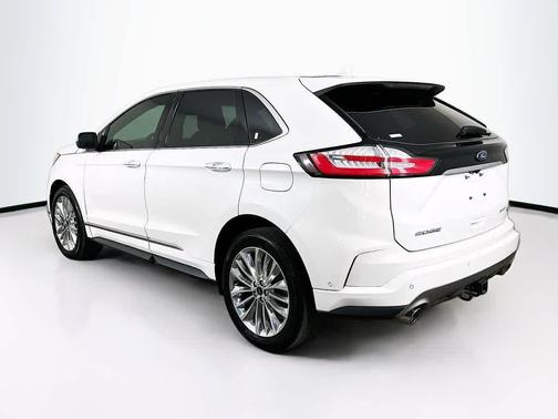 Star White Metallic Tri-Coat 2020 Ford Edge Titanium