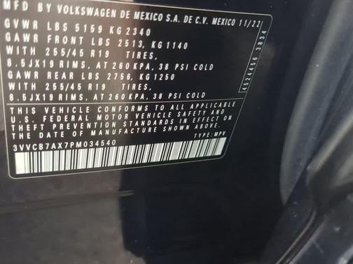 2023 Volkswagen Tiguan 2.0T SE R-Line Black