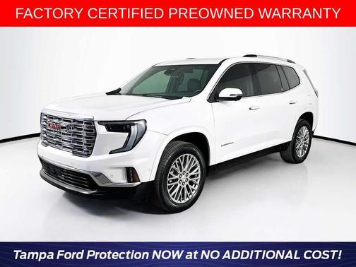 White Frost Tricoat 2024 GMC Acadia Denali
