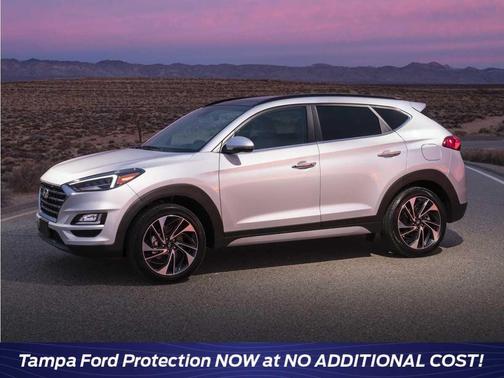 Dazzling White 2019 Hyundai TUCSON Sport