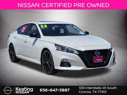 White 2022 Nissan Altima 2.5 SR