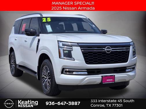 Aspen White Tricoat 2025 Nissan Armada SL