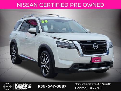 White 2024 Nissan Pathfinder Platinum