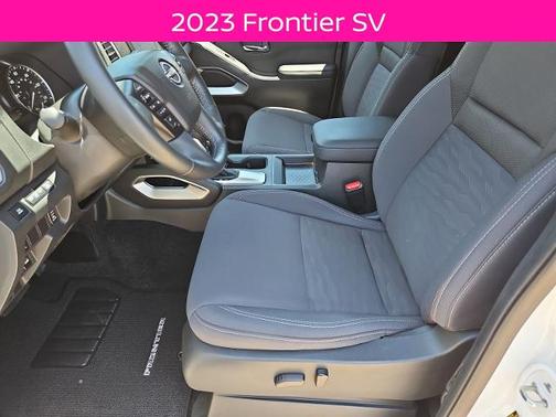 Glacier White 2023 Nissan Frontier SV