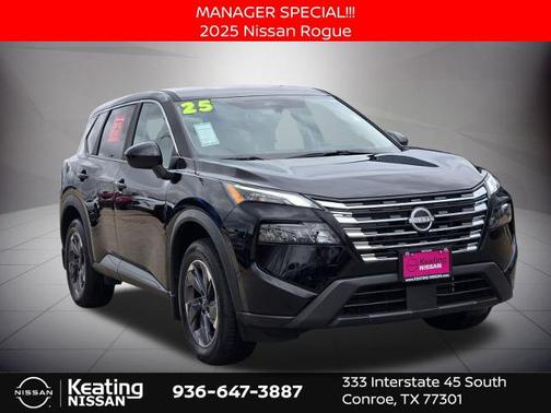 Black 2025 Nissan Rogue SV