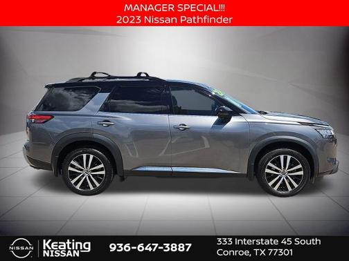 2 Tone Gun / Black Roof 2023 Nissan Pathfinder Platinum