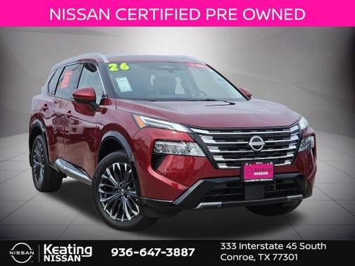 Scarlet Ember Tintcoat 2026 Nissan Rogue Platinum