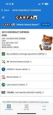 2019 Chevrolet Express 2500 Work Van