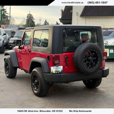 Red 2008 Jeep Wrangler Sport