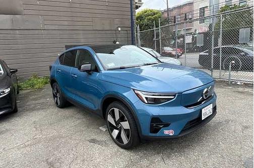Fjord Blue 2023 Volvo C40 Recharge Pure Electric Ultimate