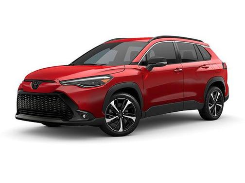 Soul Red Crystal 2025 Toyota Corolla Hybrid SE