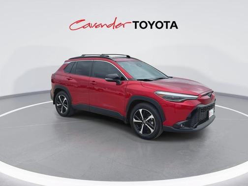 Soul Red Crystal 2025 Toyota Corolla Hybrid SE