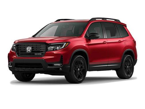 Radiant Red II 2025 Honda Passport AWD Black