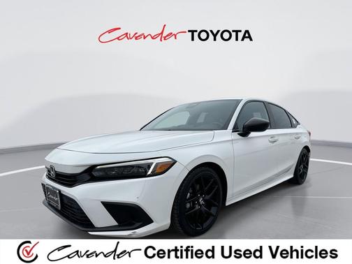Platinum White Pearl 2024 Honda Civic Sport