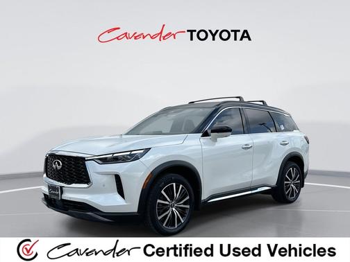 Majestic White/Black Obsidian 2024 INFINITI QX60 AUTOGRAPH