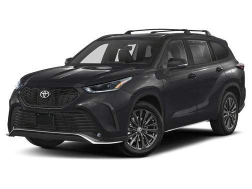 Midnight Black Metallic 2025 Toyota Highlander XSE