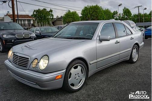 Brillant Silver Metallic 1999 Mercedes-Benz E-Class E 55 AMG Sedan 4D