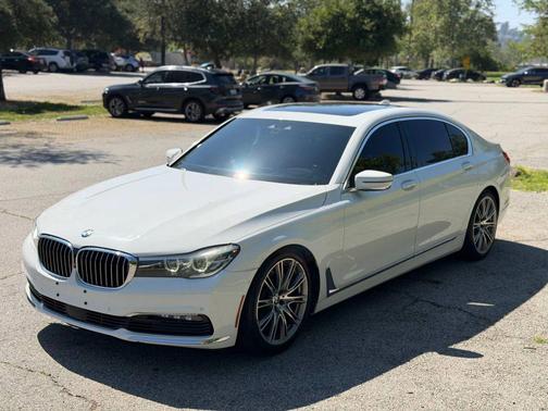 White 2016 BMW 740 740i Sedan 4D