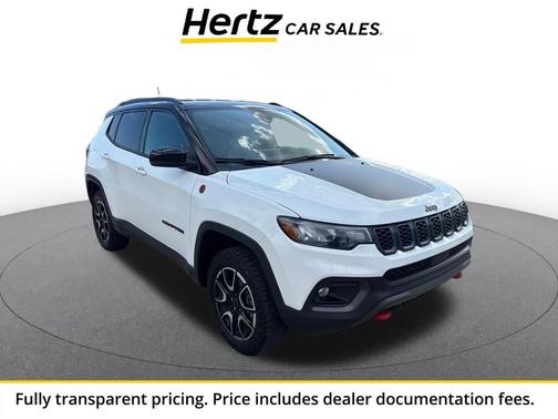 Bright White Clearcoat 2025 Jeep Compass Trailhawk