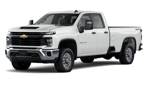 White 2026 Chevrolet Silverado 2500 Double Cab, Long Bed, WT, 4WD