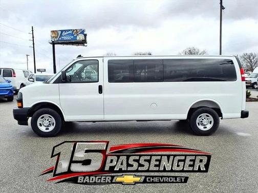 White 2025 Chevrolet Express 3500 RWD 3500 Extended Wheelbase LS