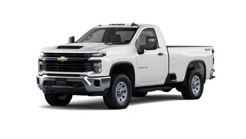 White 2026 Chevrolet Silverado 3500 Regular Cab, Long Bed, WT Dual Rear Wheel, 4WD