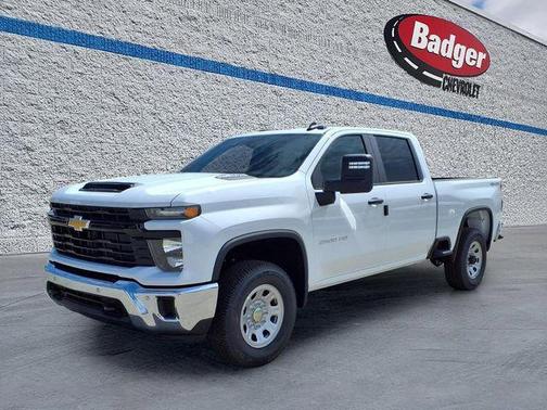 White 2026 Chevrolet Silverado 2500 Crew Cab, Standard Bed, WT, 4WD