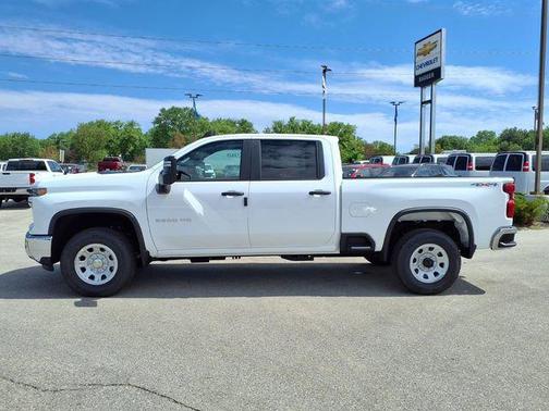 White 2026 Chevrolet Silverado 2500 Crew Cab, Standard Bed, WT, 4WD
