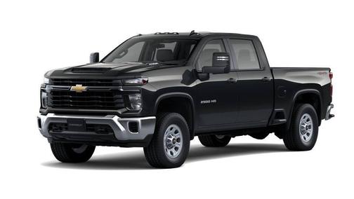 Black 2026 Chevrolet Silverado 2500 Crew Cab, Standard Bed, WT, 4WD