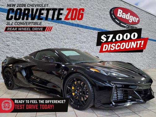 Black 2026 Chevrolet Corvette Z06