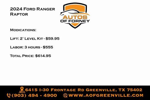 2024 Ford Ranger Raptor