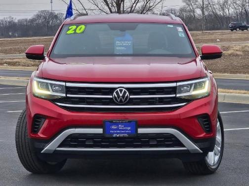 Aurora Red Metallic 2020 Volkswagen Atlas Cross Sport 2.0T SE W/ TECHNOLOGY