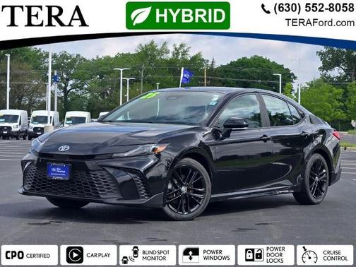 Midnight Black Metallic 2025 Toyota Camry SE