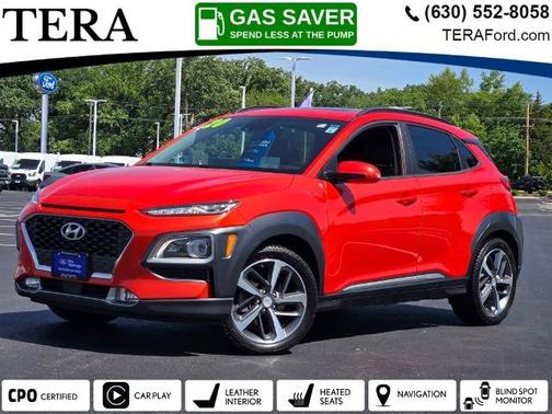 Sunset Orange 2020 Hyundai KONA ULTIMATE