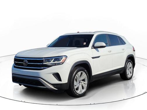 Pure White 2021 Volkswagen Atlas Cross Sport 3.6L V6 SEL