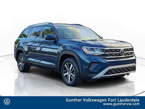 Tourmaline Blue Metallic 2022 Volkswagen Atlas 2.0T SE